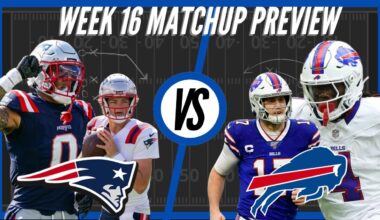 New England Patriots vs Buffalo Bills | Week 16 Preview