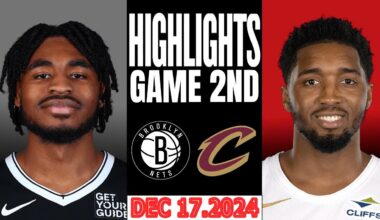 Brooklyn Nets Vs Cleveland Cavaliers Game 2nd Highlights Dec 16,2024 NBA  Season 2024-25