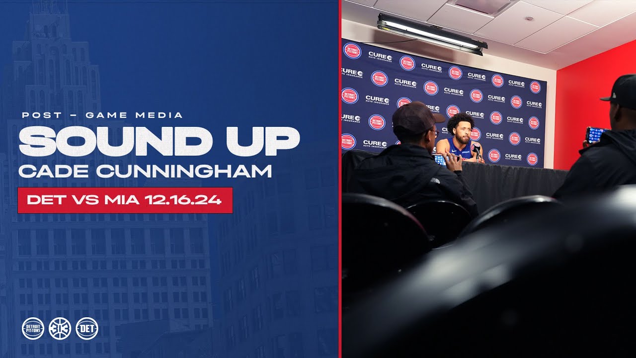 Post-Game Press Conference: Cade Cunningham | Pistons vs Heat | 12.16.24