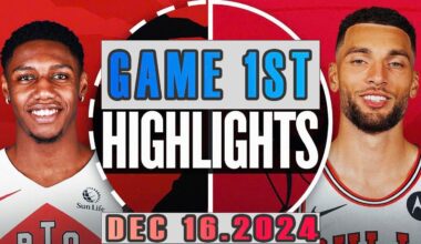 Toronto Raptors vs Chicago Bulls Game 1ST Highlights Dec 16,2024 NBA Season 2024-25