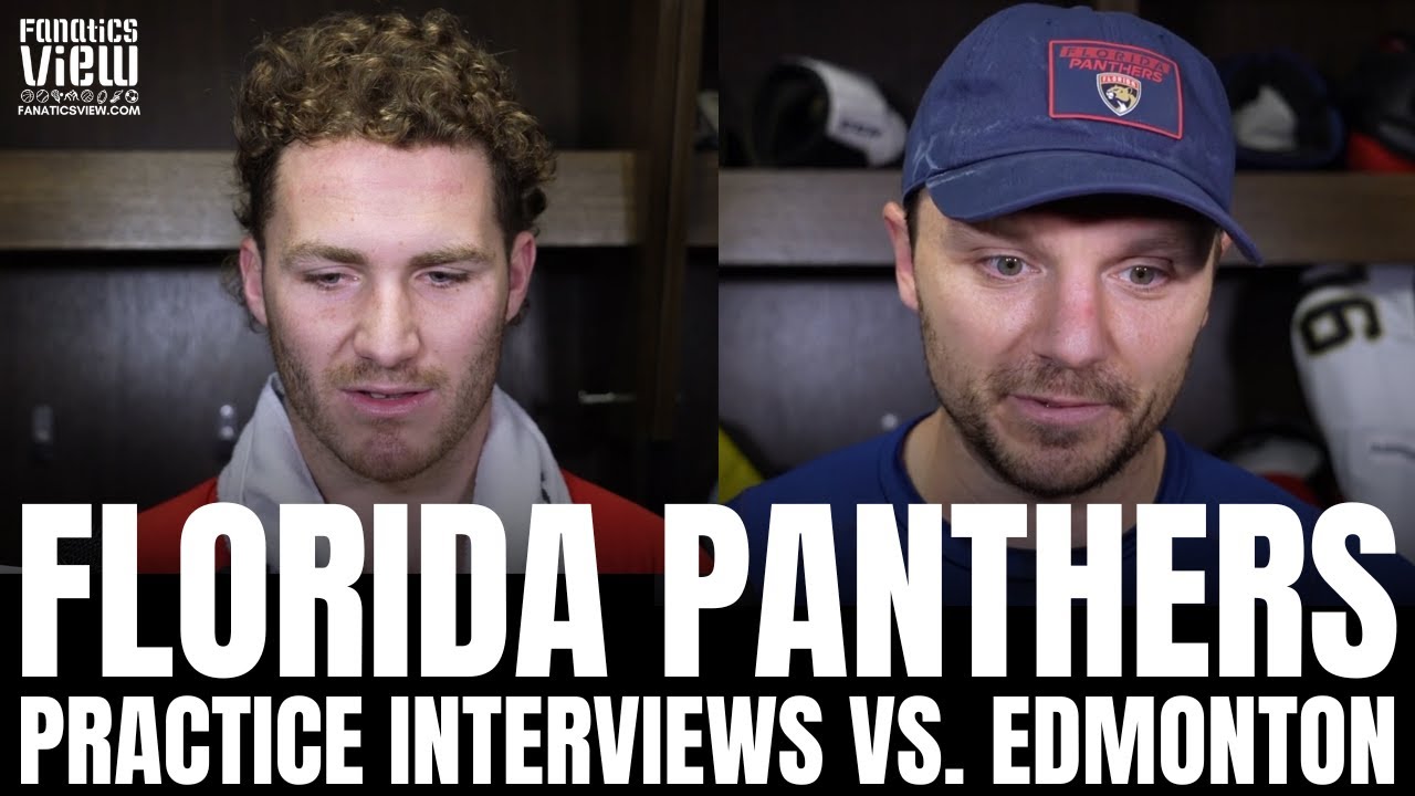 Matthew Tkachuk & Sam Reinhart on Impressions of Edmonton Oilers First Game After Stanley Cup Win