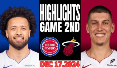 Miami Heat Vs Detroit Pistons Game 2nd Highlights Dec 16,2024 NBA Season 2024-25