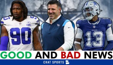 Cowboys Get GOOD & BAD News On DeMarcus Lawrence & DeMarvion Overshown + Mike Vrabel Buzz, Playoffs