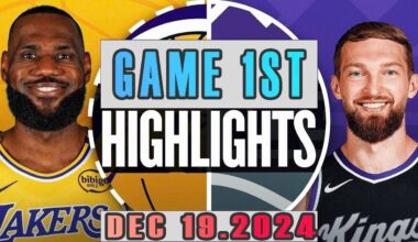 Los Angeles Lakers VS Sacramento Kings  Game 1ST Highlights Dec 19,2024 NBA Season 2024-25