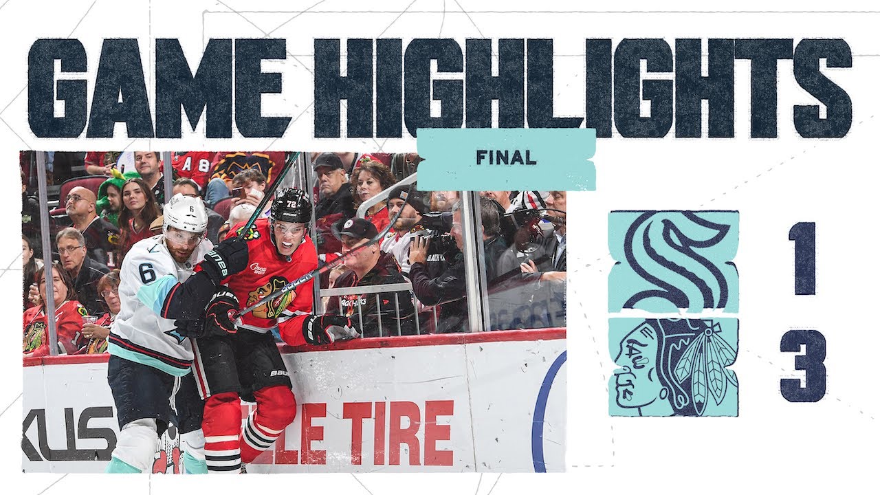 Seattle Kraken at Chicago Blackhawks | 12/19 Game Highlights
