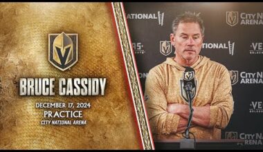 Bruce Cassidy 12/17: Reflecting On A Tough Road Trip & Working On Review