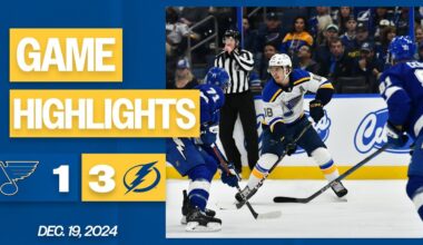 Game Highlights: Blues 1, Lightning 3