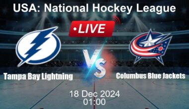 🔴 LIVE: Tampa Bay Lightning vs Columbus Blue Jackets - Live Ice Hockey Score