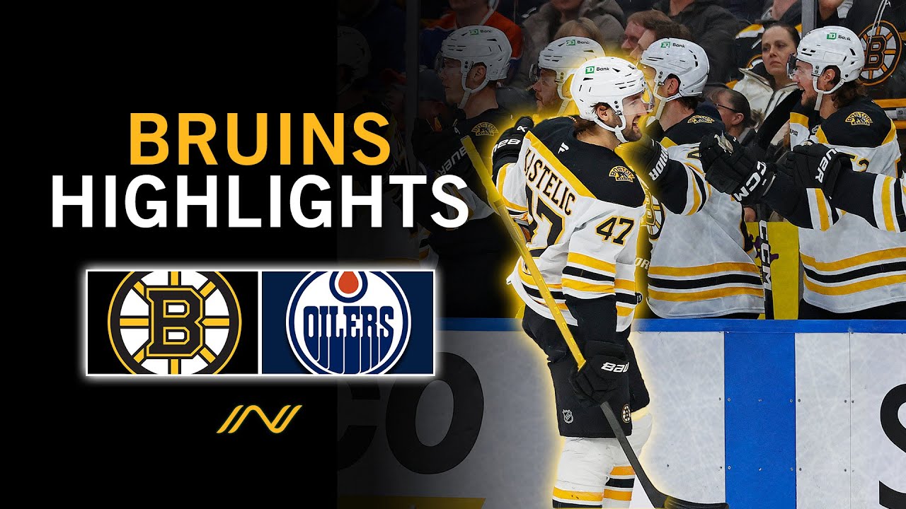 Bruins Highlights: Boston, Edmonton Compete In OT Thriller