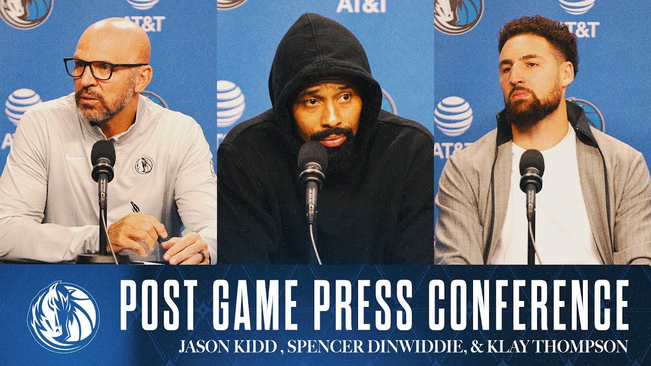 Jason Kidd, Spencer Dinwiddie, Klay Thompson Post Game vs LAC | 12/19/24
