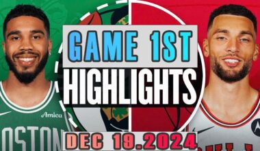 Boston Celtics VS Chicago Bulls Game 1ST Highlights Dec 19,2024 NBA Season 2024