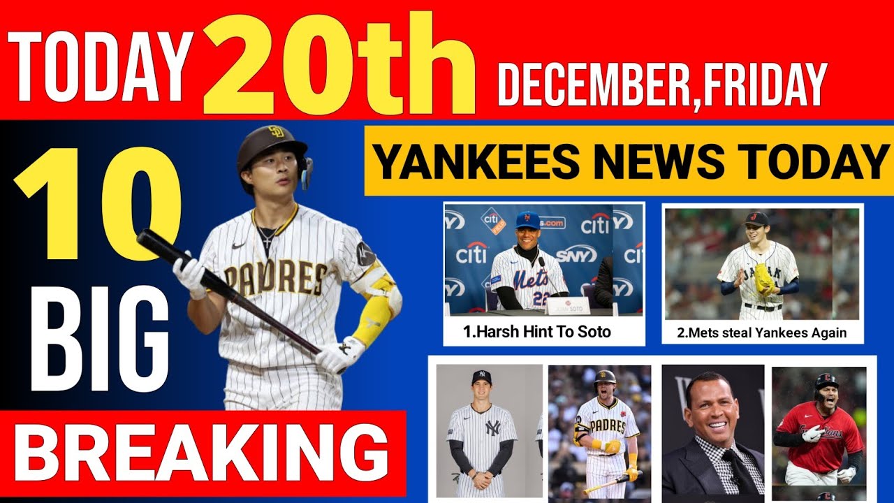 Today's Morning News New York Yankees/20th December 2024/Once Again Mets steal Yankees/Yankees News