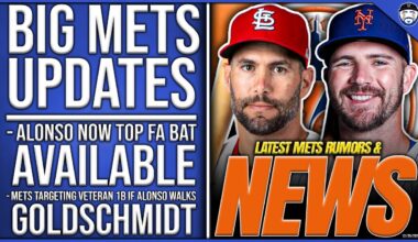 BIG Mets Updates: Alonso Now TOP Bat Available, TARGETING Goldschmidt As Backup, SIGNED 2 Pitchers