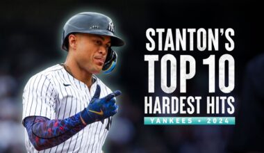 Giancarlo Stanton's Ten HARDEST Hits of 2024 | NEW YORK YANKEES