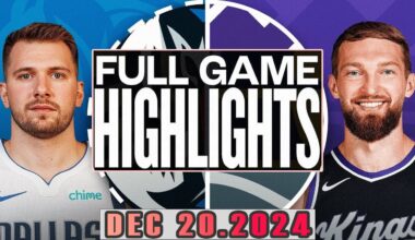 Sacramento Kings Vs  Dallas Mavericks FULLGame  Highlights Dec 20,2024 NBA Season 2024-25
