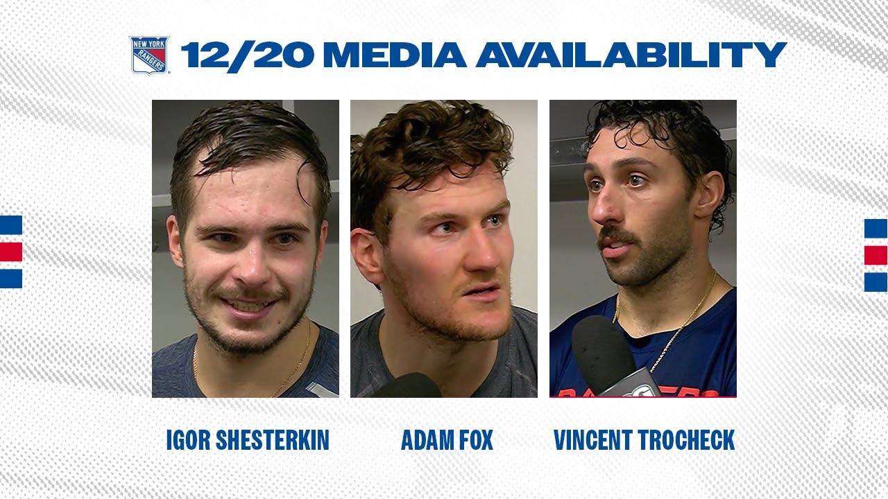 NYR at DAL: Igor Stesterkin, Adam Fox and Vincent Trocheck Postgame Availability | Dec. 20, 2024