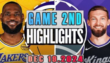 Los Angeles Lakers VS Sacramento Kings  Game 2ND Highlights Dec 19,2024 NBA Season 2024-25
