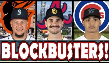 3 BLOCKBUSTER MLB Trades 4 Right Now: Luis Castillo Orioles, Dylan Cease Braves, Jesus Luzardo Cubs