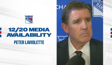 NYR at DAL: Peter Laviolette Postgame Media Availability | Dec. 20, 2024
