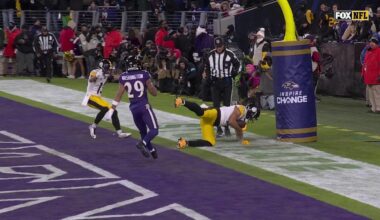 MyCole Pruitt catches for a 1-yard Touchdown vs. Baltimore Ravens