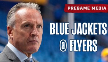 Columbus Blue Jackets Head Coach Dean Evason, Blue Jackets @ Flyers | Pregame Media