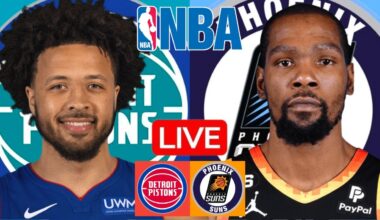 LIVE: DETROIT PISTONS vs PHOENIX SUNS | NBA | PLAY BY PLAY | SCOREBOARD
