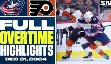 Columbus Blue Jackets at Philadelphia Flyers | FULL Overtime Highlights - December 21, 2024