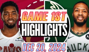 Cleveland Cavaliers Vs Milwaukee Bucks Game 1ST Highlights Dec 20,2024 NBA Season 2024-25