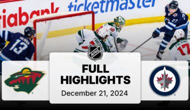 NHL Highlights | Wild vs. Jets - December 21, 2024
