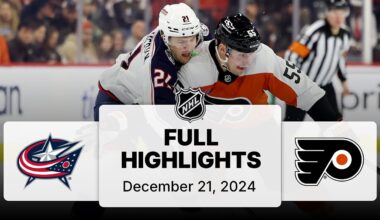 NHL Highlights | Blue Jackets vs. Flyers - December 21, 2024