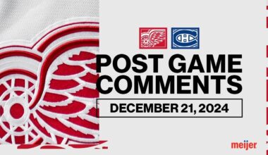 Mo Seider, Joe Veleno, Derek Lalonde Post Game vs MTL | Dec. 21, 2024