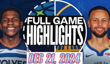 Golden State Warriors VS Minnesota Timberwolves  Full Game Highlights Dec 21,2024 NBA Season 2024-25