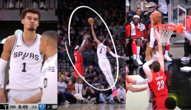 Wemby Breaking David's Robinson's Record | Wemby 10 Blocks Against The Blazers