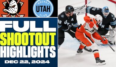 Anaheim Ducks at Utah Hockey Club | FULL Shootout Highlights - December 22, 2024