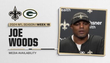 Joe Woods on getting sacks, Brian Young | New Orleans Saints