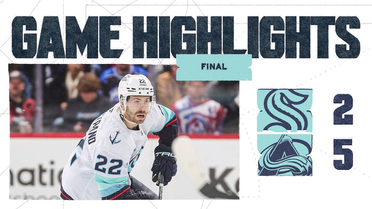 Seattle Kraken at Colorado Avalanche | 12/22 Game Highlights