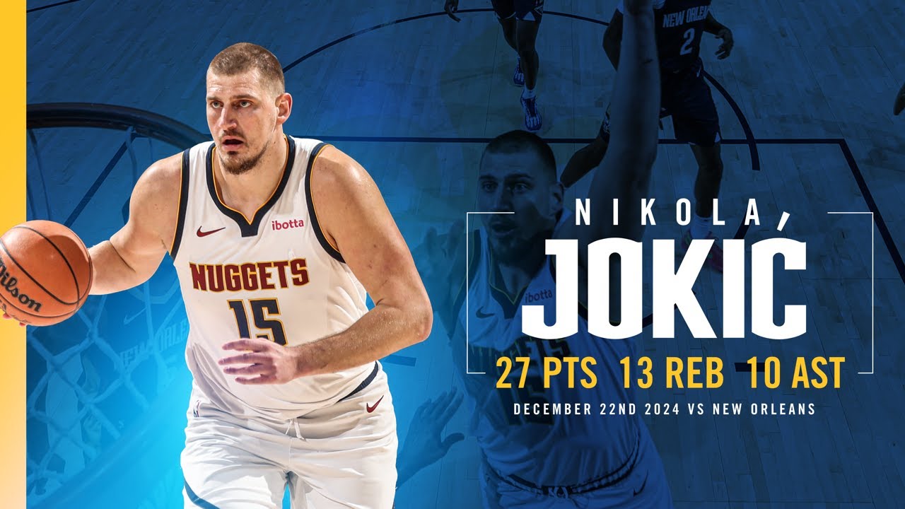 Nikola Jokić Secures Triple-Double vs. Pelicans 📺 | Full Game Highlights 12/22/24
