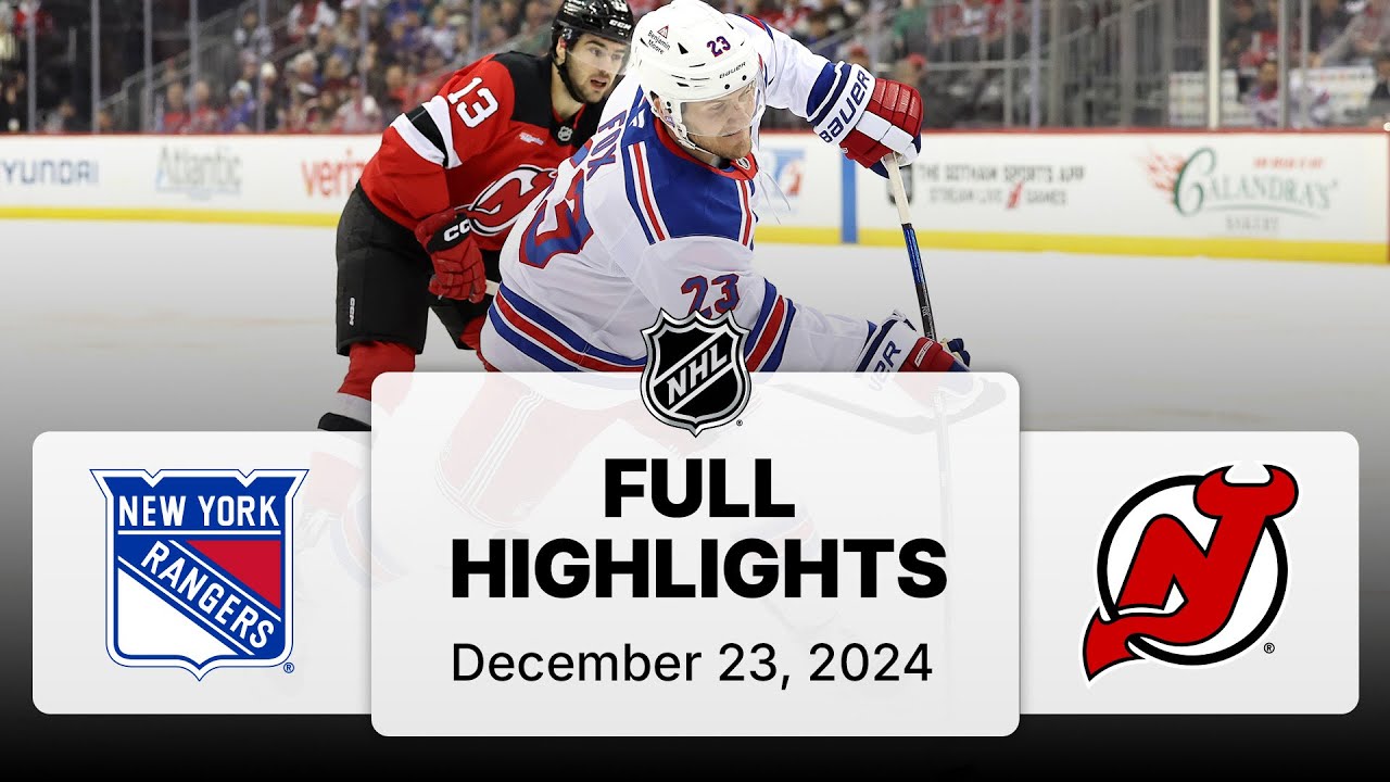 NHL Highlights | Rangers vs. Devils | December 23, 2024