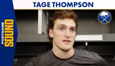 "Feels Great, That Stretch Was Tough" | Tage Thompson After Buffalo Sabres Defeat Islanders 7-1