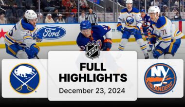 NHL Highlights | Sabres vs. Islanders - December 23, 2024