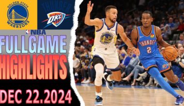 Oklahoma City Thunder Vs Golden State Warriors Game Dec 22,2024 NBA Season 2024-25