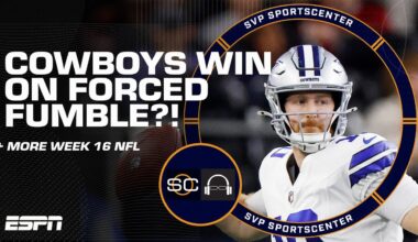 FORCED FUMBLE?! 🤯 Cowboys' WILD WIN vs. Bucs + Week 16 action 🔥 | SC with SVP