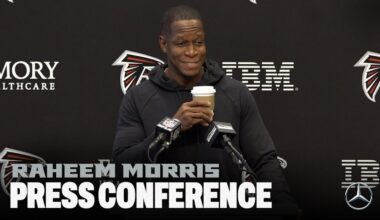Raheem Morris reflects on Michael Penix Jr's play & setting sights on Commanders | Press Conference
