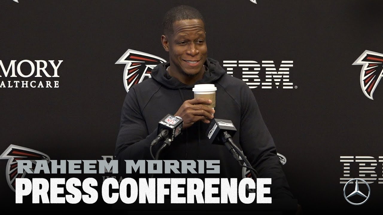 Raheem Morris reflects on Michael Penix Jr's play & setting sights on Commanders | Press Conference