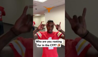 Who are the Chiefs rooting for in the College Football Playoffs? 🏈