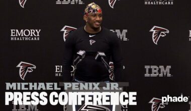 Michael Penix Jr. looks ahead to Atlanta Falcons & Washington Commanders matchup | Press Conference
