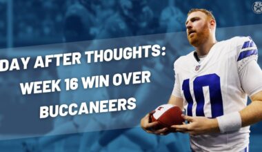 Dallas Cowboys WIN against Tampa Bay Buccaneers, Day After Thoughts | Blogging The Boys