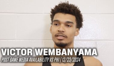 Victor Wembanyama Postgame vs Philadelphia 76ers | 12.23.2024