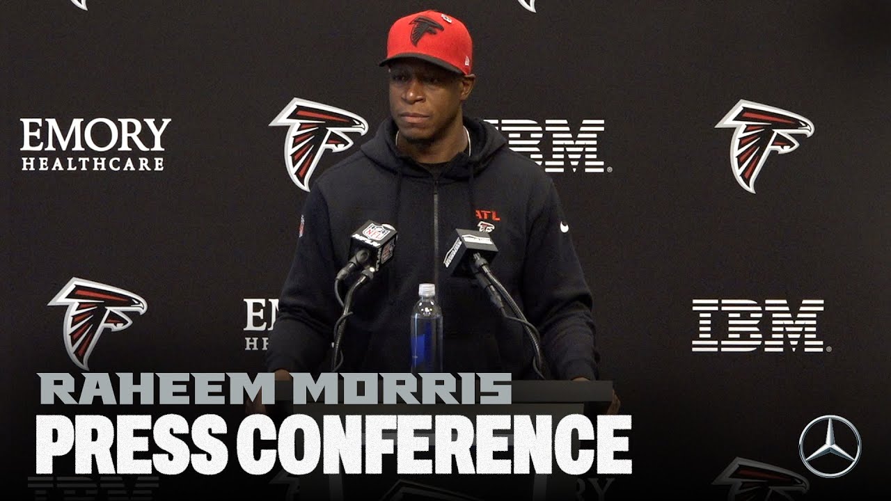 Raheem Morris speaks on team preparations for Sunday Night Football matchup against Commanders