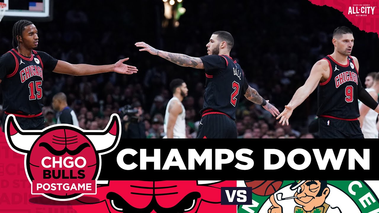 Zach LaVine scores 36 POINTS in Chicago Bulls BIG upset win over Celtics | CHGO Bulls Podcast